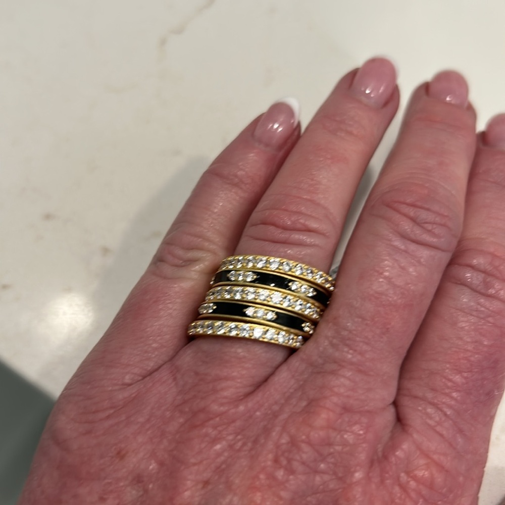 Frieda Rothman 5 stack ring, new with tags. Size 7. - Picture 3 of 3